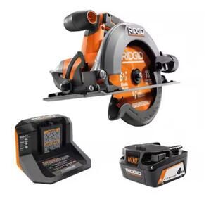RIDGID 18V Cordless 6-1/2-in. Circular Saw Kit with, R8655K